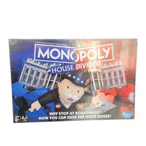 Monopoly House Divided Politics Republican Democrat America Democracy Washington